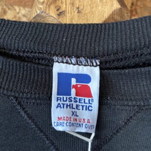 RUSSELL ATHLETIC Black U.S.A製sweat XL